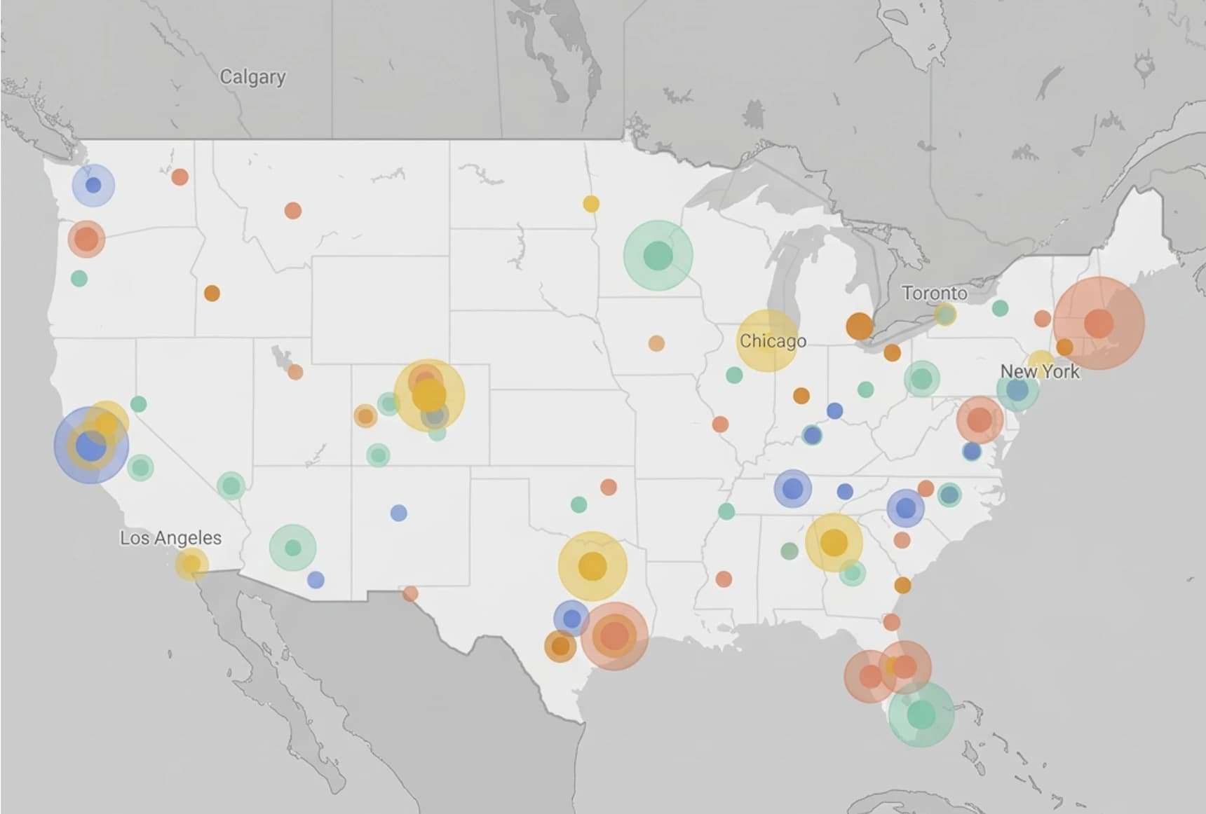Coverage across the United States